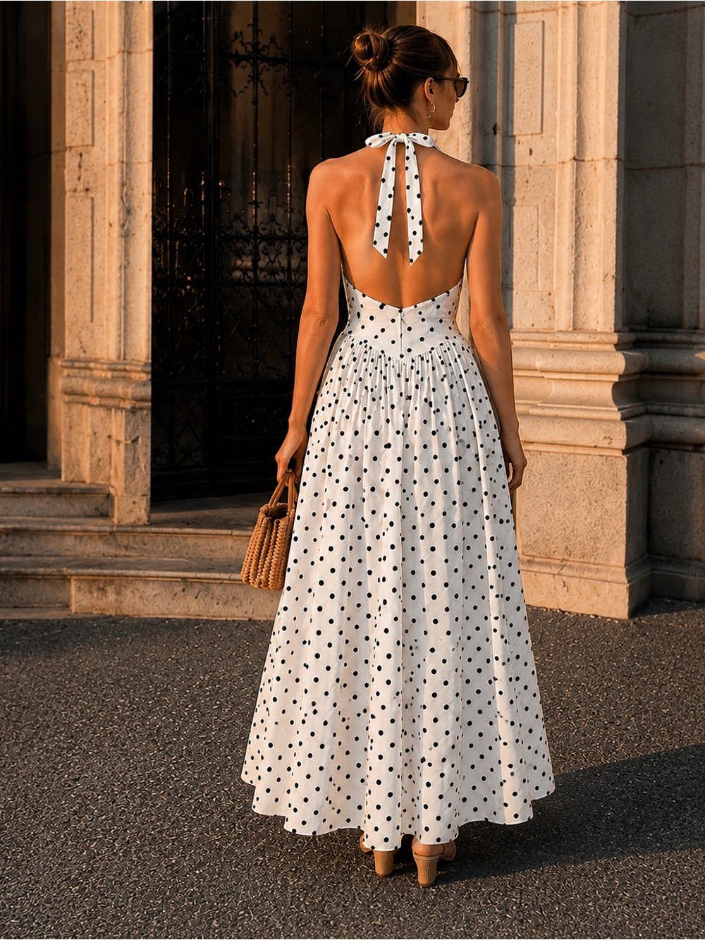 French Chic Polka Dot Dress | Feminine, Elegant & Timeless - Picture 2 of 6